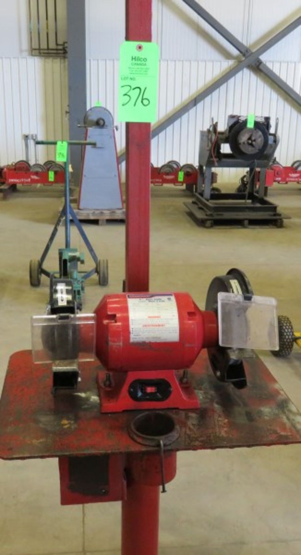 WESTWARD 8 INCH BENCH GRINDER ON STAND