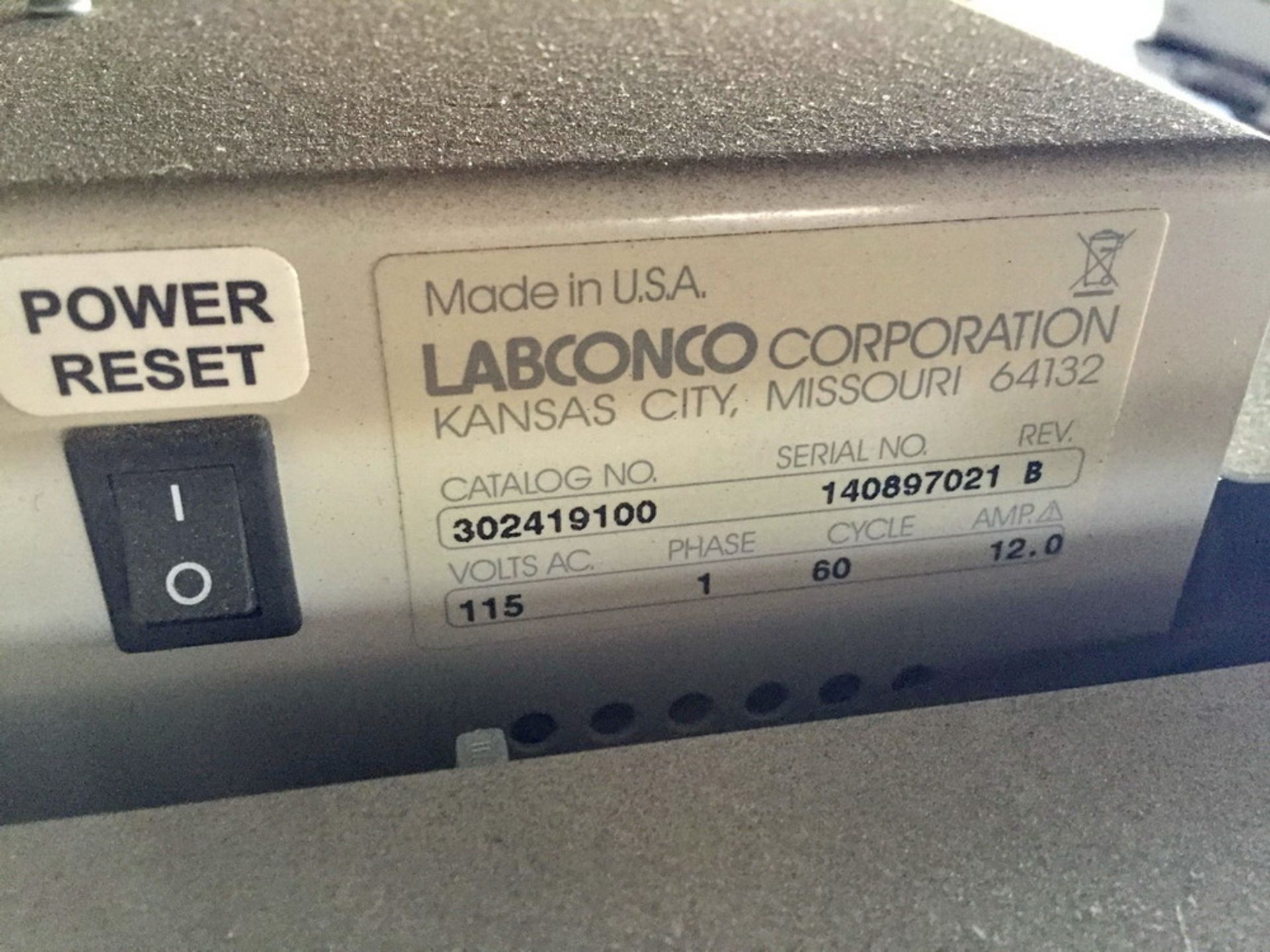 Labconco Logic Plus Purifier Biosafety Cabinet, S/N 140897021B - Image 10 of 10