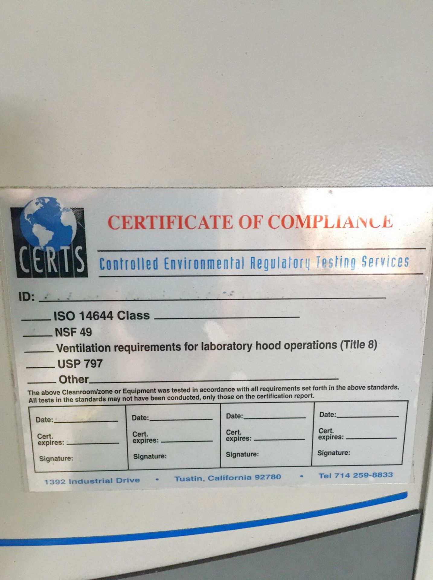 Labconco Logic Plus Purifier Biosafety Cabinet, S/N 140897021B - Image 5 of 10