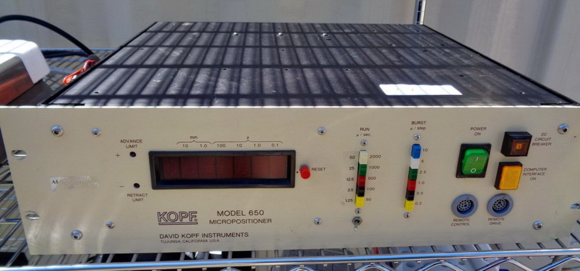Kopf Model 650 Micropositioner, S/N 65004