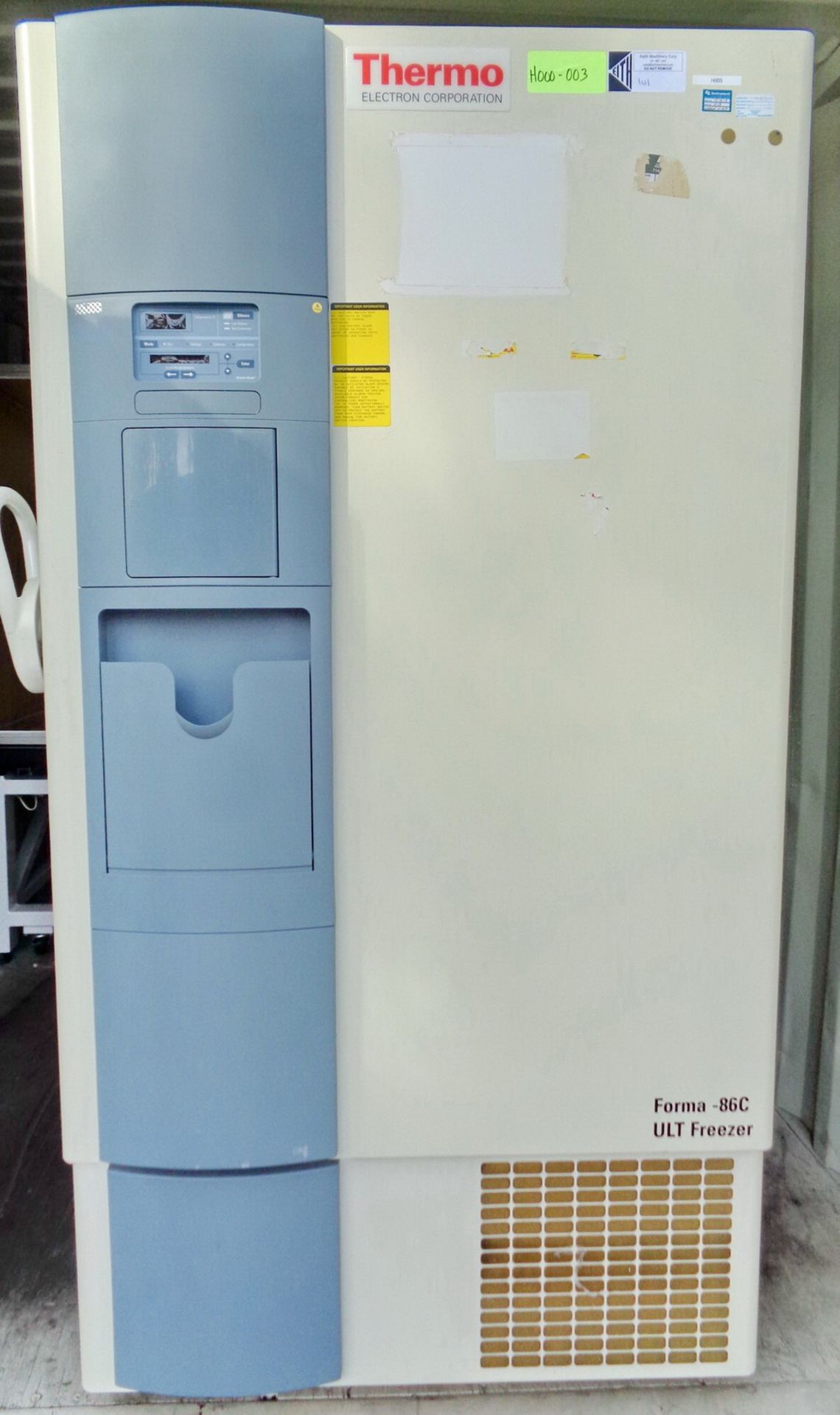Thermo Electron Forma -86 degrees C ULT Freezer, Model 8606, S/N 806857-280
