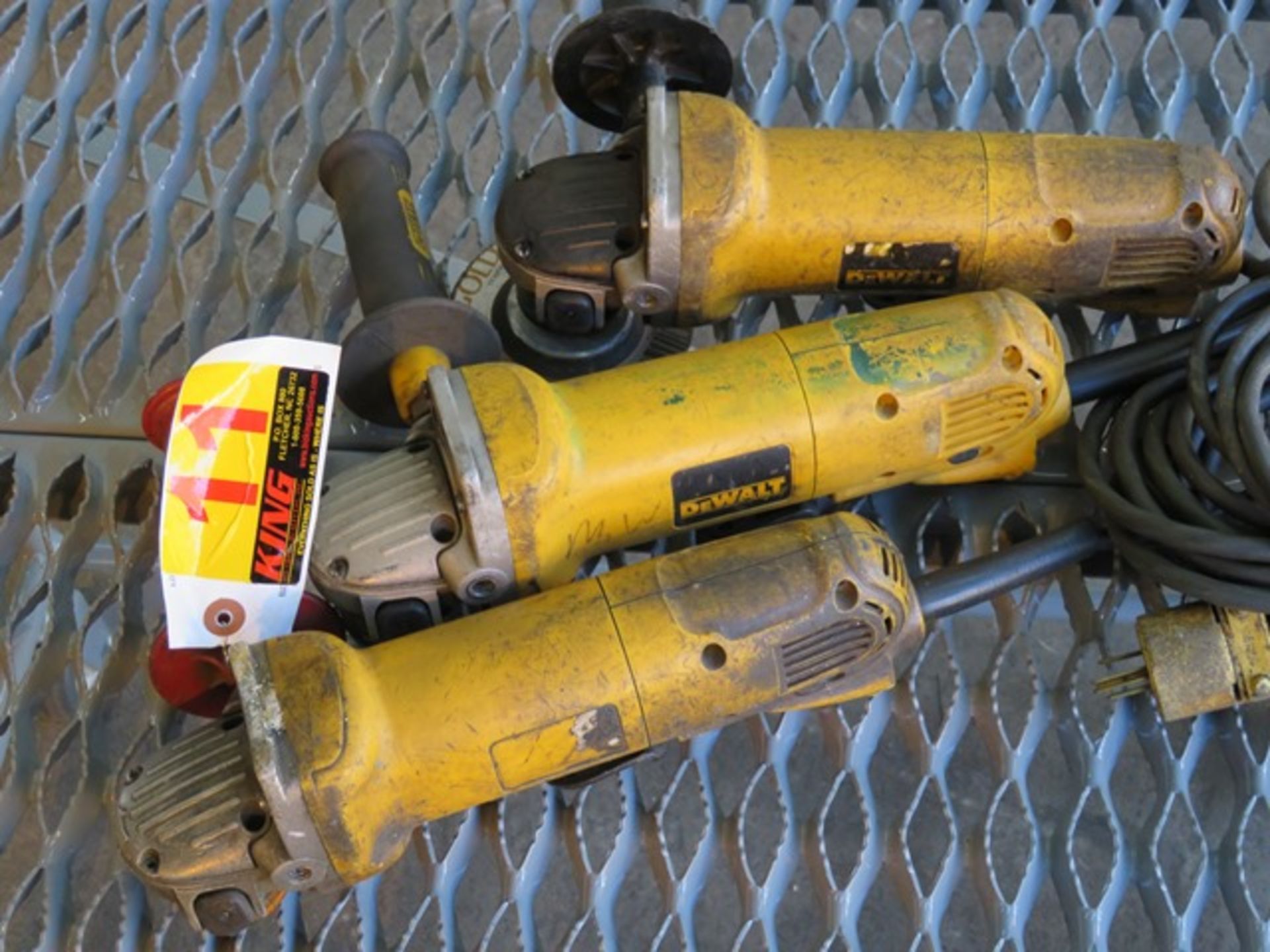 (3) Dewalt 4 1/2" Angle Grinder