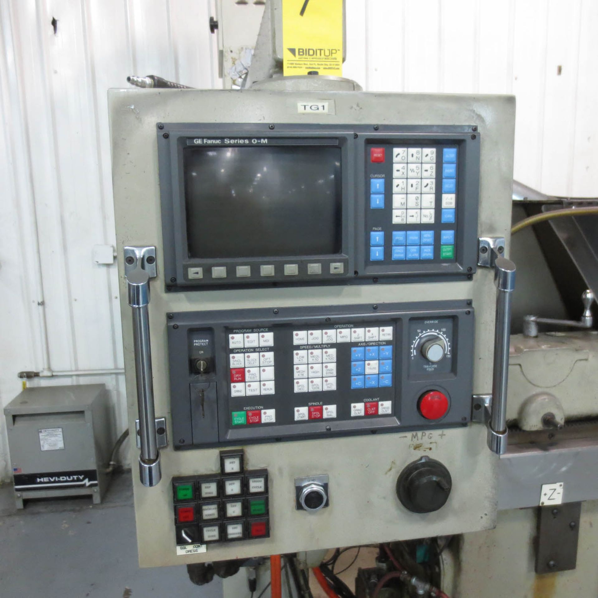 DRAKE CNC THREAD GRINDER, GE FANUC SERIES O-M CONTROLS, 460 V, 3 PH, S/N:91535 (1992) - Image 6 of 6