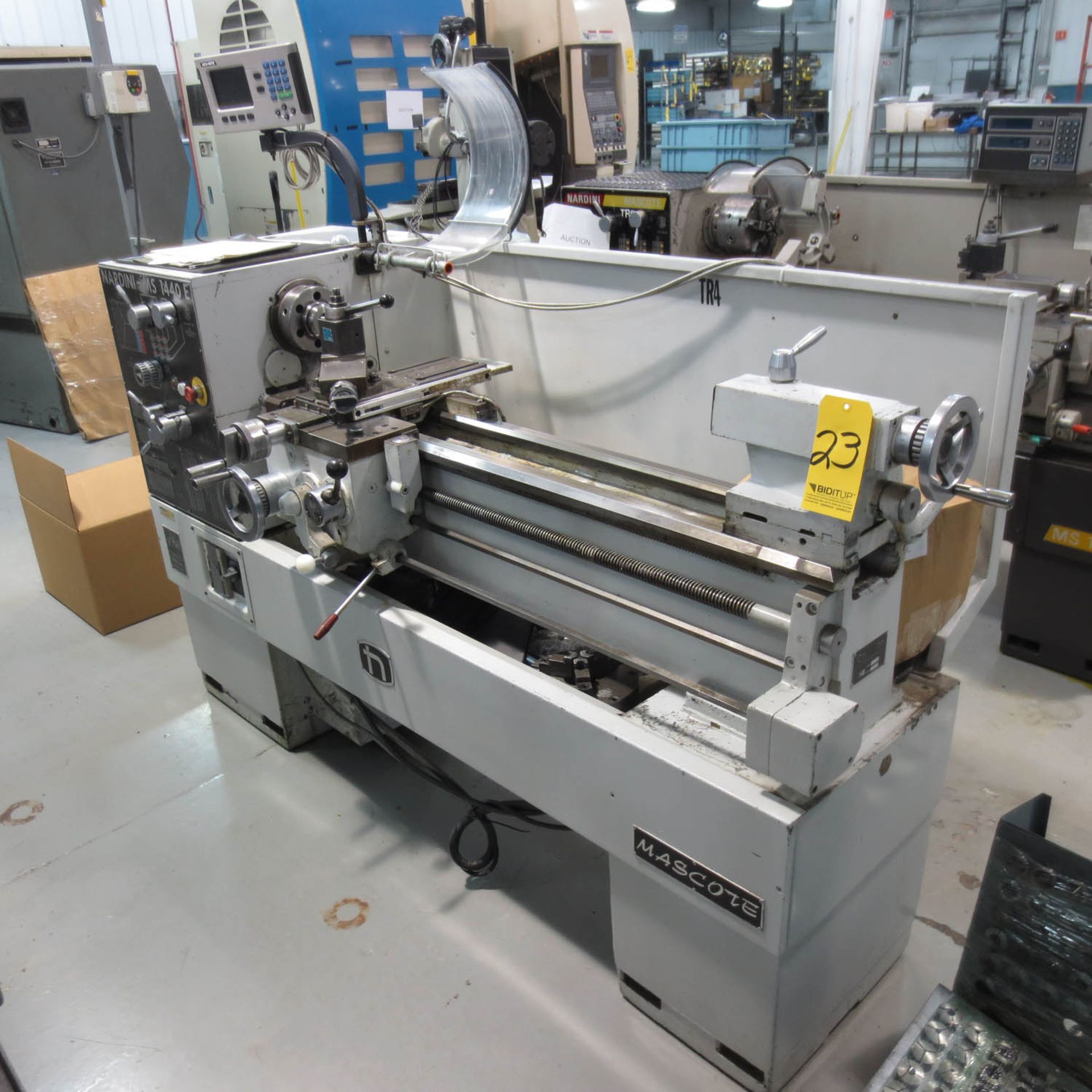 NARDINI MS 1440E LATHE, 25-2000 SPINDLE SPEEDS, 1-1/2'' HOLE, 7'' SWING, 42'' CENTER TO CENTER,