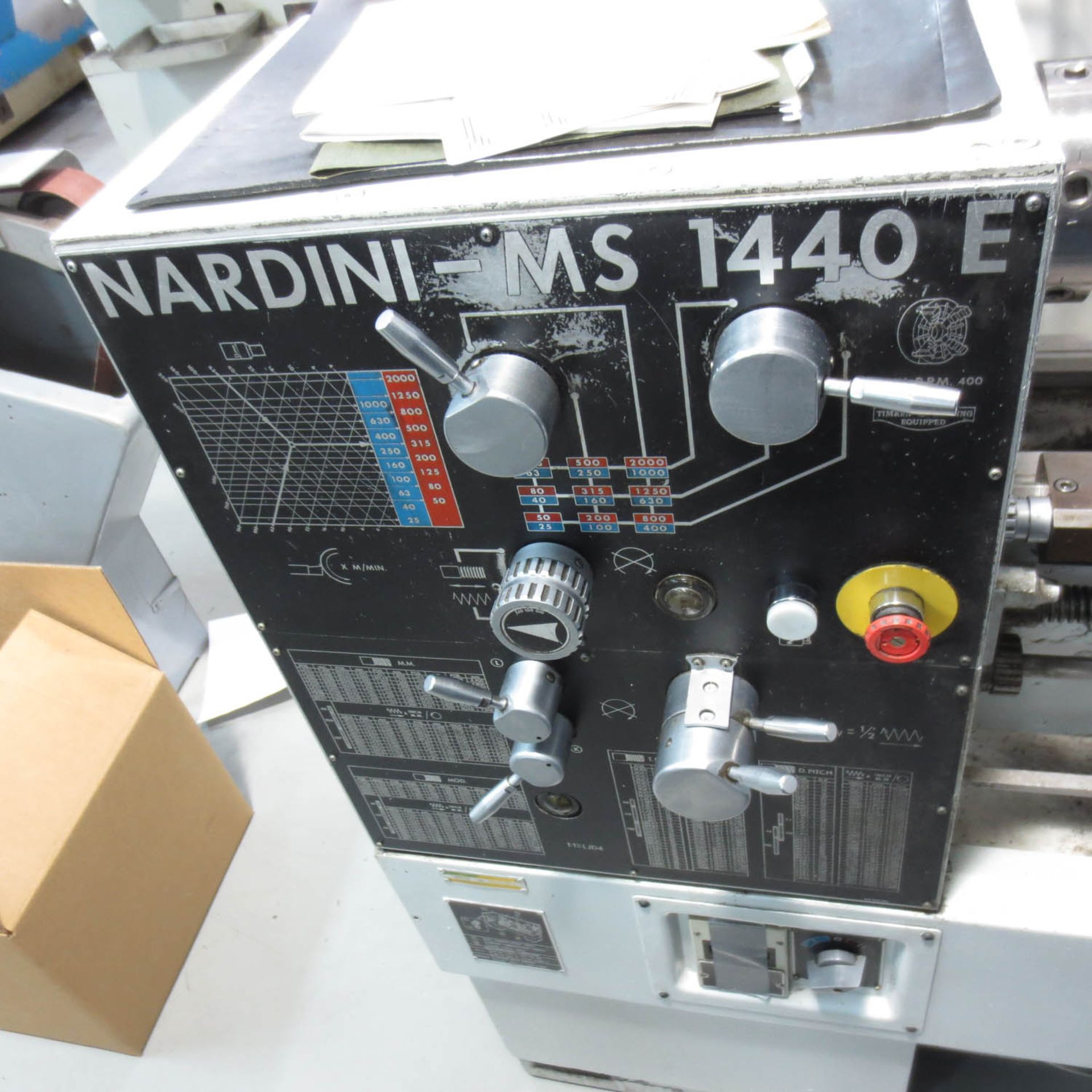 NARDINI MS 1440E LATHE, 25-2000 SPINDLE SPEEDS, 1-1/2'' HOLE, 7'' SWING, 42'' CENTER TO CENTER, - Image 6 of 7