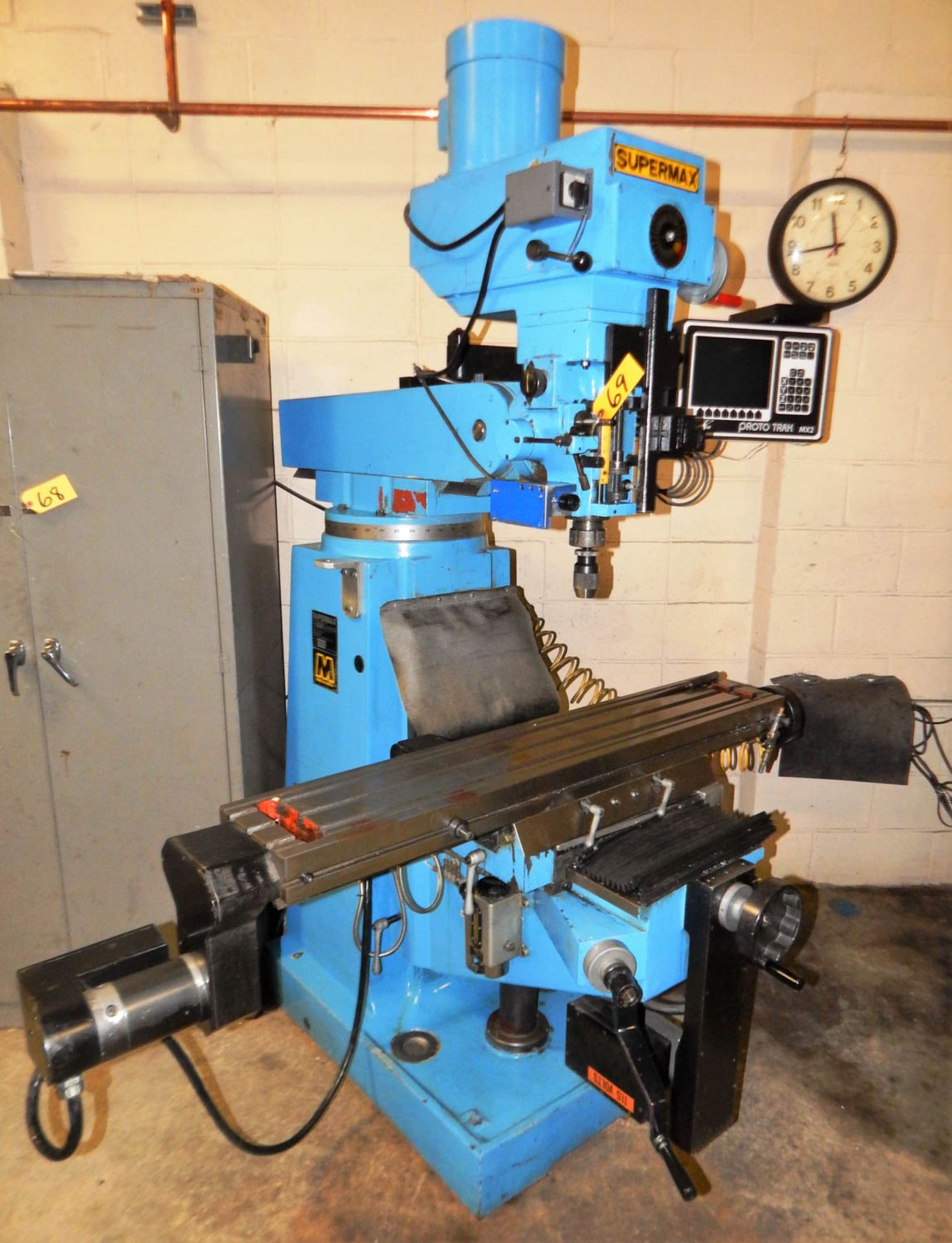 SUPER MAX MDL YCM-16VS CNC KNEE-TYPE MILLING MACHINE WITH PROTOTRAK MX-2 CONTROL, 2-AXIS, 9'' X