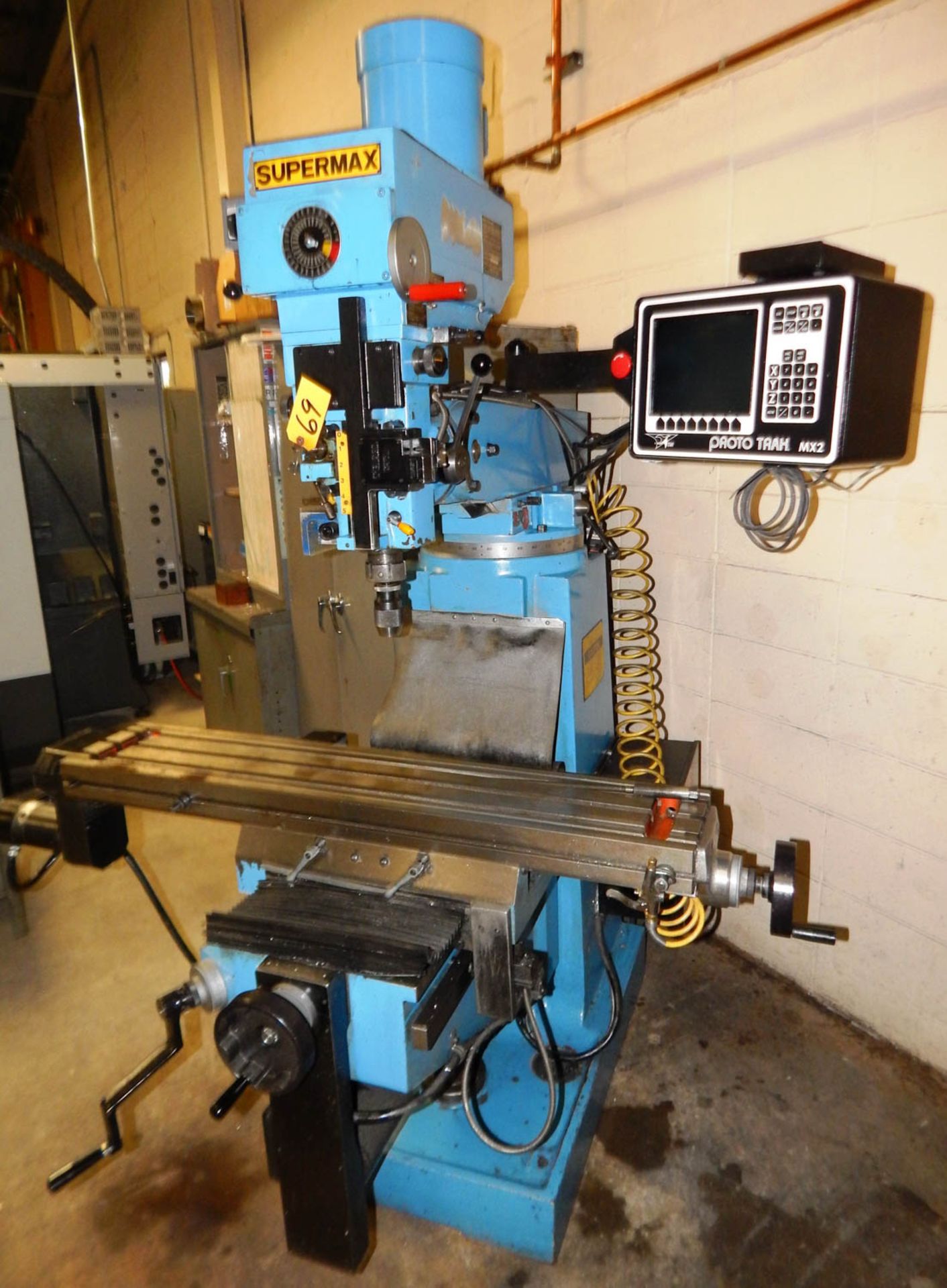 SUPER MAX MDL YCM-16VS CNC KNEE-TYPE MILLING MACHINE WITH PROTOTRAK MX-2 CONTROL, 2-AXIS, 9'' X - Image 2 of 3