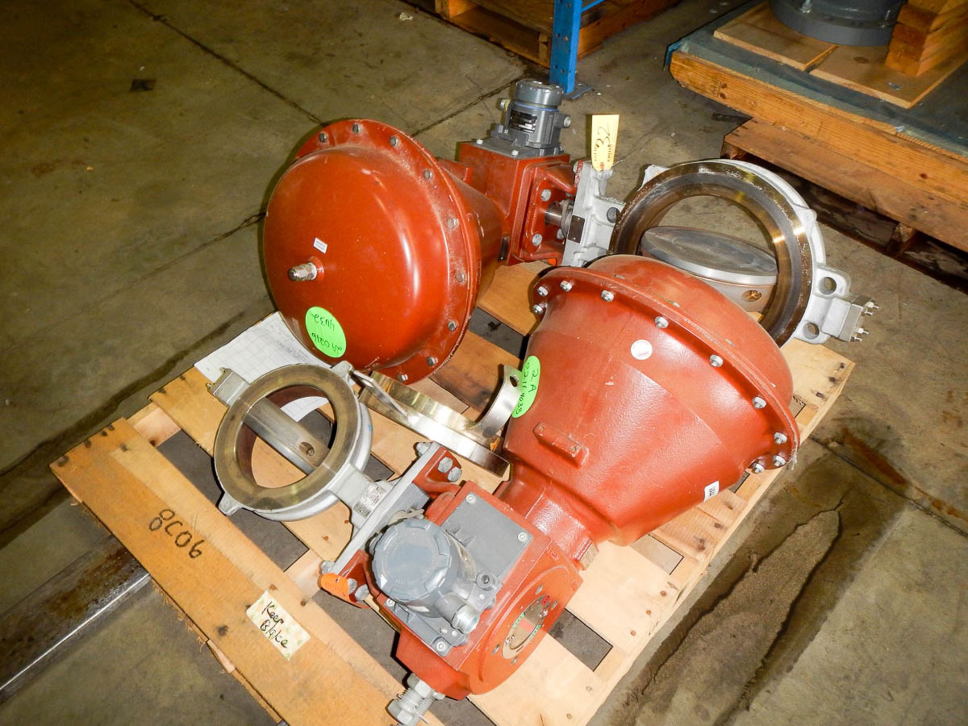 (2) 8", 12" Pneumatic Butterfly Valves, A/N: N/A