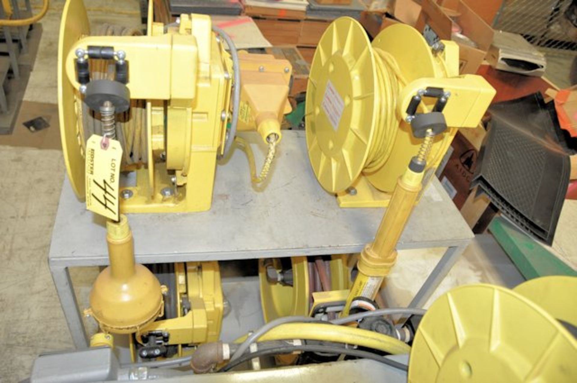 LOT OF AERO-MOTIVE INDUSTRIAL RETRACTABLE REELS CONSISTING OF: [1] AIR HOSE REEL, [2] EXTENSION CORD - Image 2 of 2