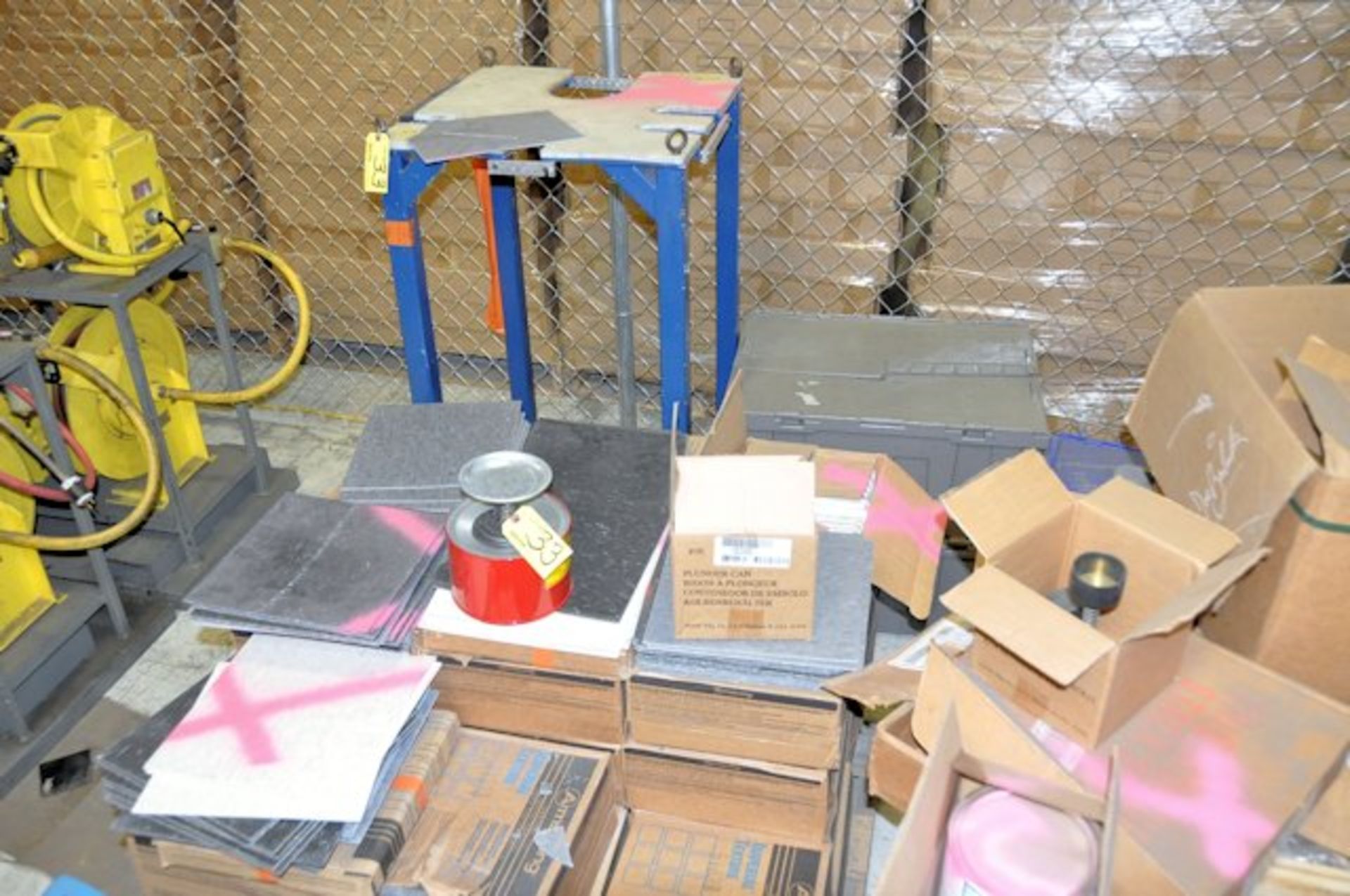 LOT OF MATS, TILES, TOTES, STAND, ETC. IN [2] CRATES & [1] PALLET - Image 2 of 2