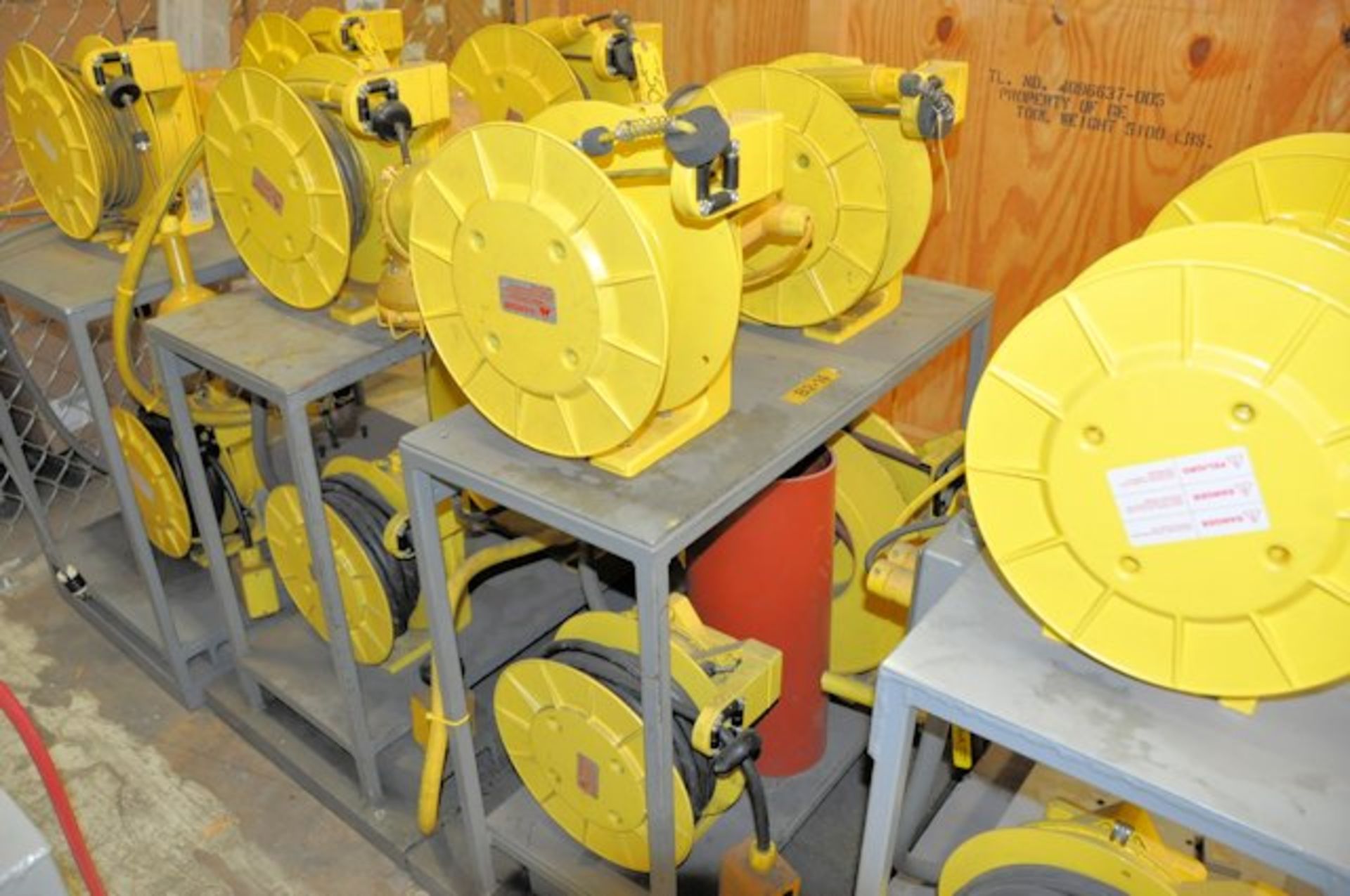 LOT OF AERO-MOTIVE INDUSTRIAL RETRACTABLE REELS CONSISTING OF: [1] AIR HOSE REEL, [2] EXTENSION CORD - Image 2 of 2