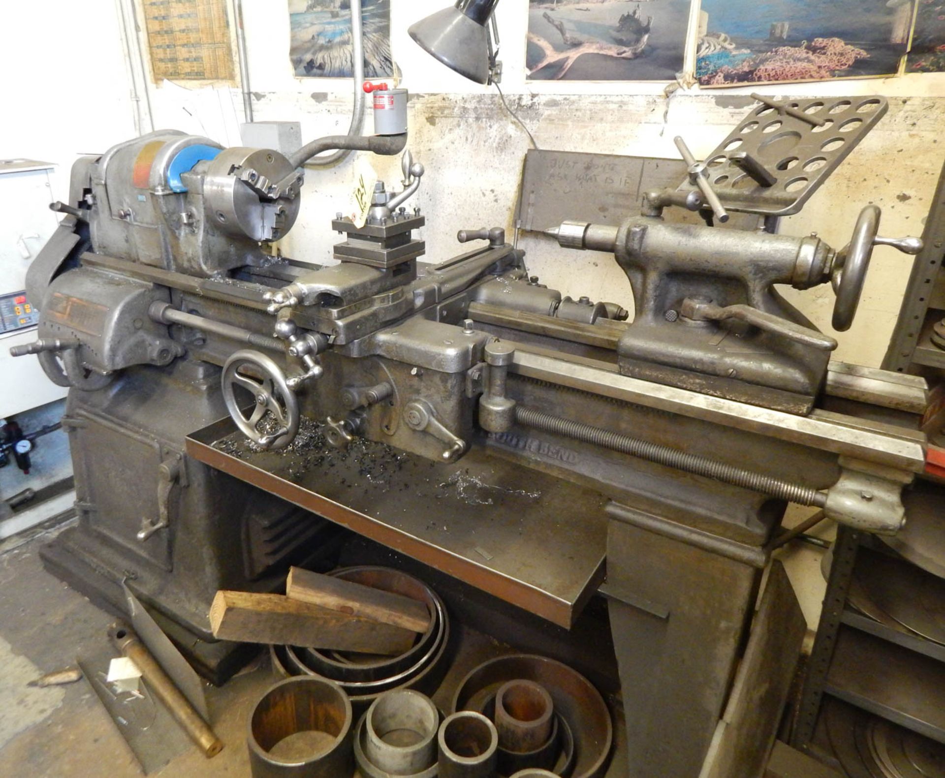 SOUTHBEND MDL. CL135C 15'' X 40'' GEARED HEAD ENGINE LATHE, WITH TAPER ATTACHMENT, 4-SPEED PULLEY, - Image 2 of 2