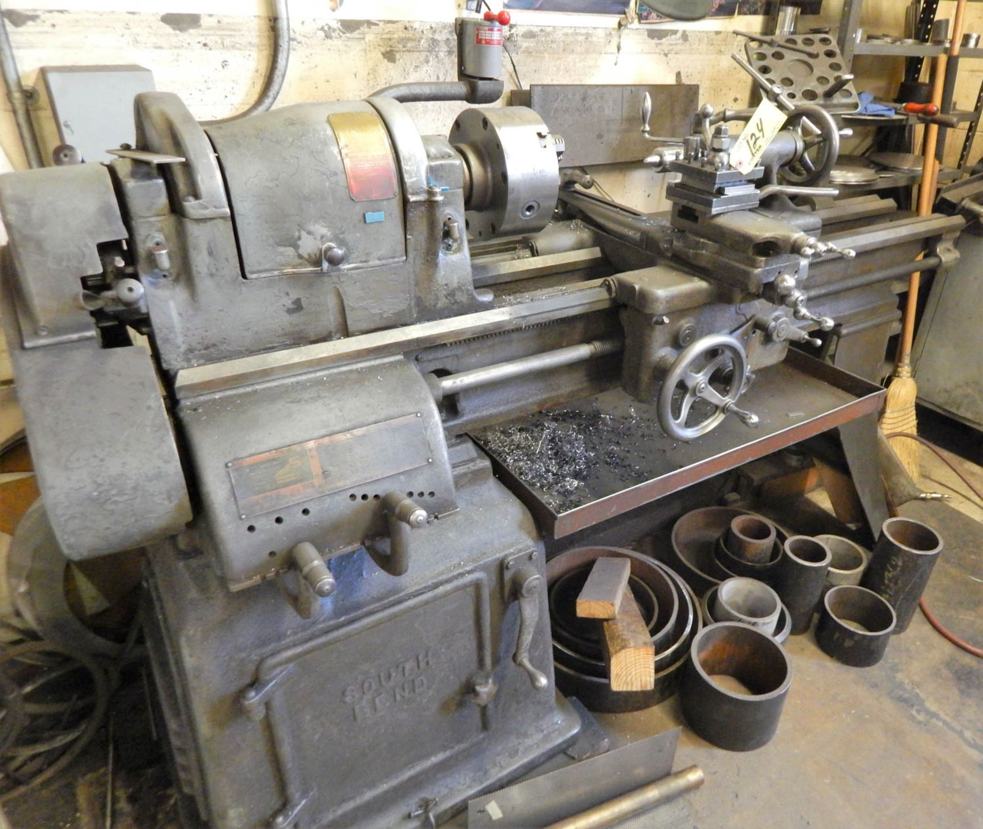 SOUTHBEND MDL. CL135C 15'' X 40'' GEARED HEAD ENGINE LATHE, WITH TAPER ATTACHMENT, 4-SPEED PULLEY,