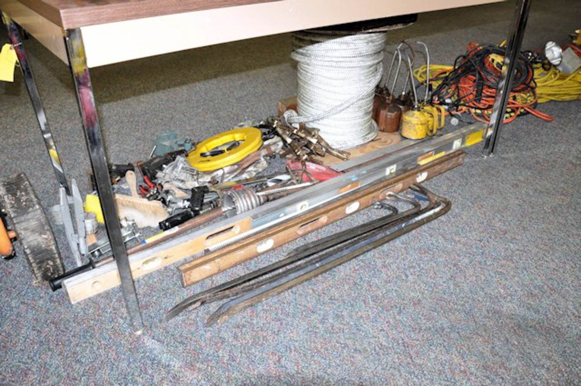 LOT OF HAND TOOLS UNDER 1-TABLE