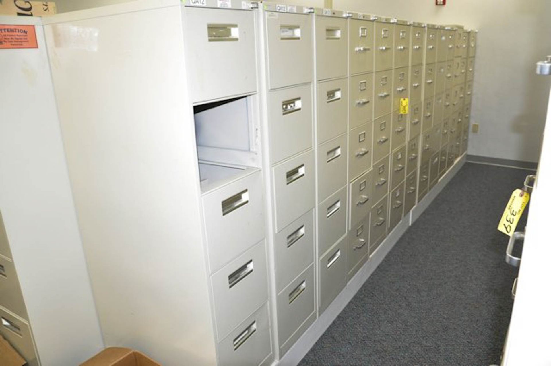 LOT OF (13) 5-DRAWER FILE CABINETS