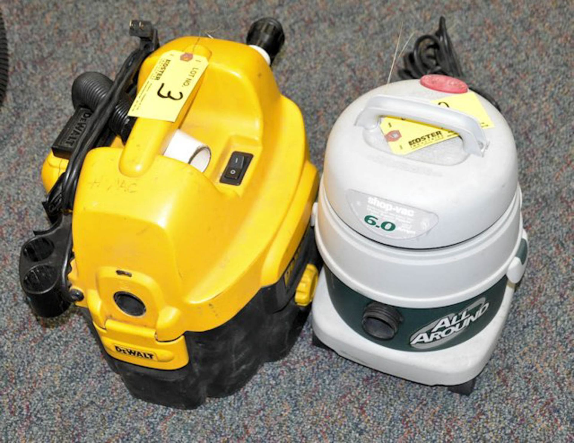 LOT OF (2) SHOP VAC'S