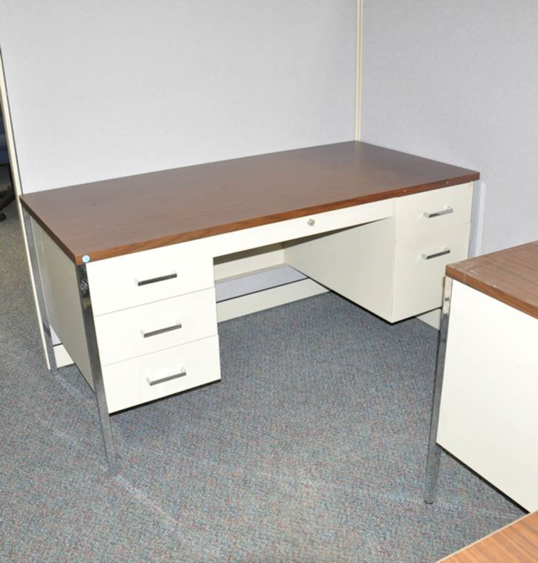 LOT OF (3) DESKS AND (3) LATERAL FILE CABINETS - Image 2 of 3