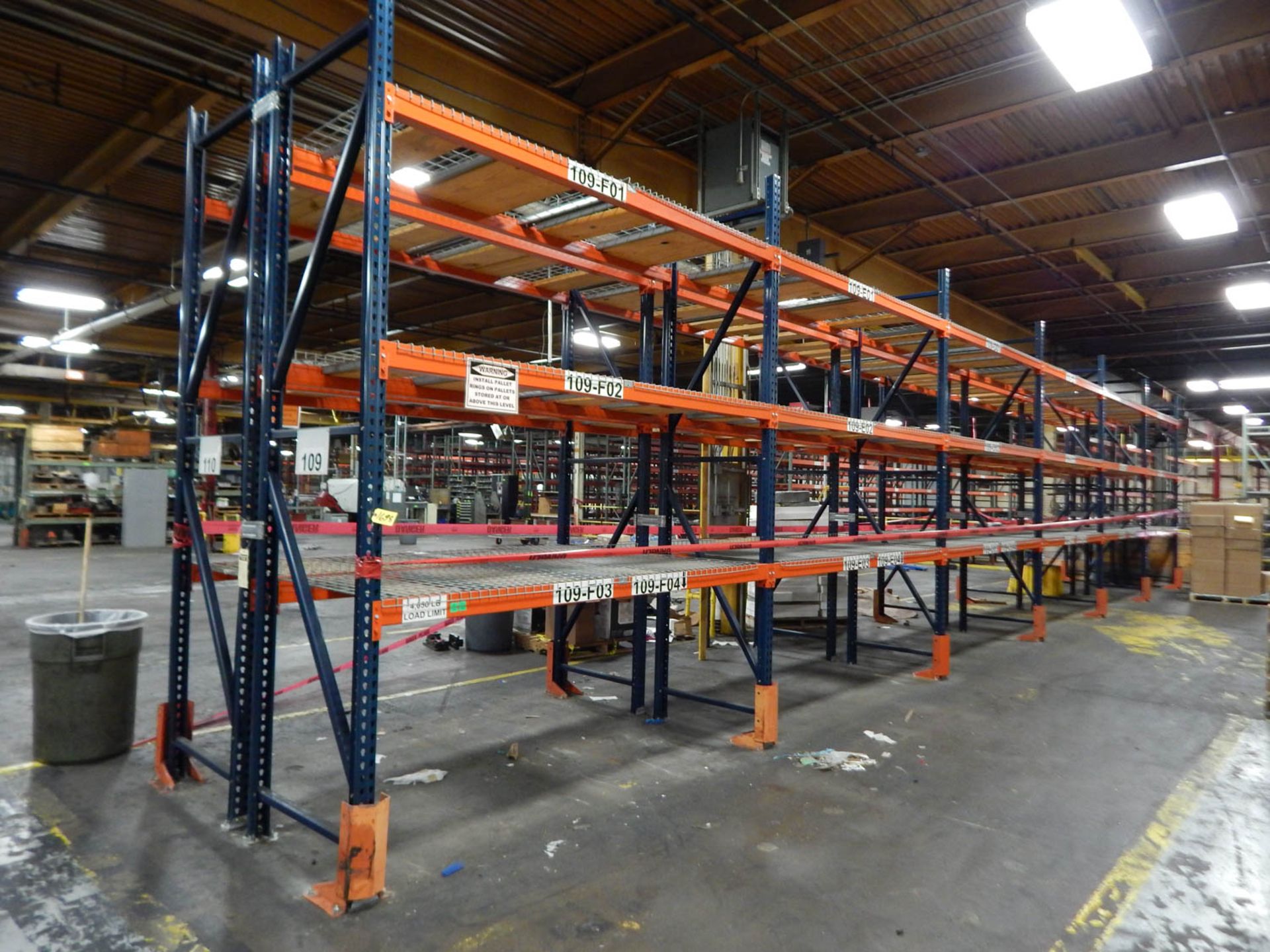 [12] SECTIONS 12' X 9' X 36'' PALLET RACKING