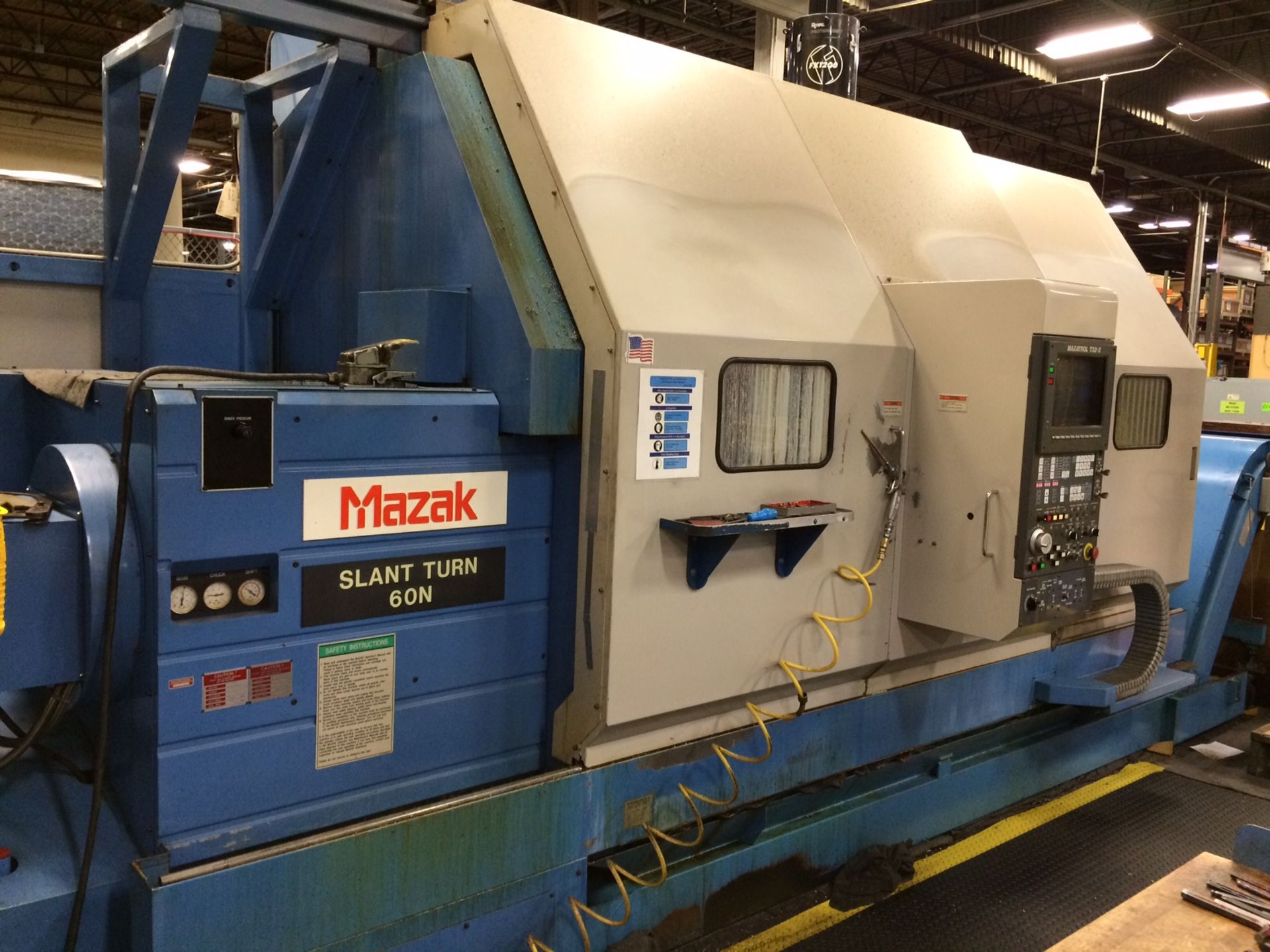 MAZAK MDL. SLANT 60 CNC LATHE, S/N: 107339 [MACHINE HAS BEEN DISASSEMBLED AND MOVED TO THE