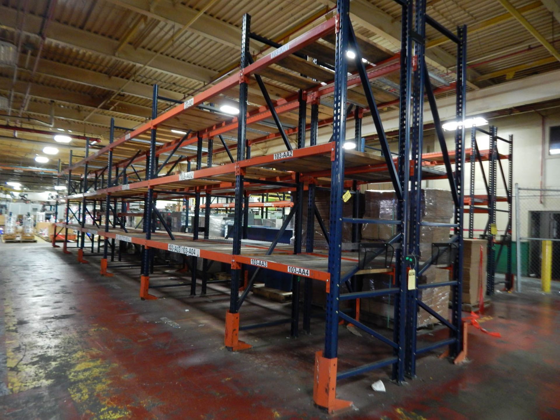 [2] ROWS [22] SECTIONS 12' X 9' X 36'' PALLET RACKING (NO CONTENTS)