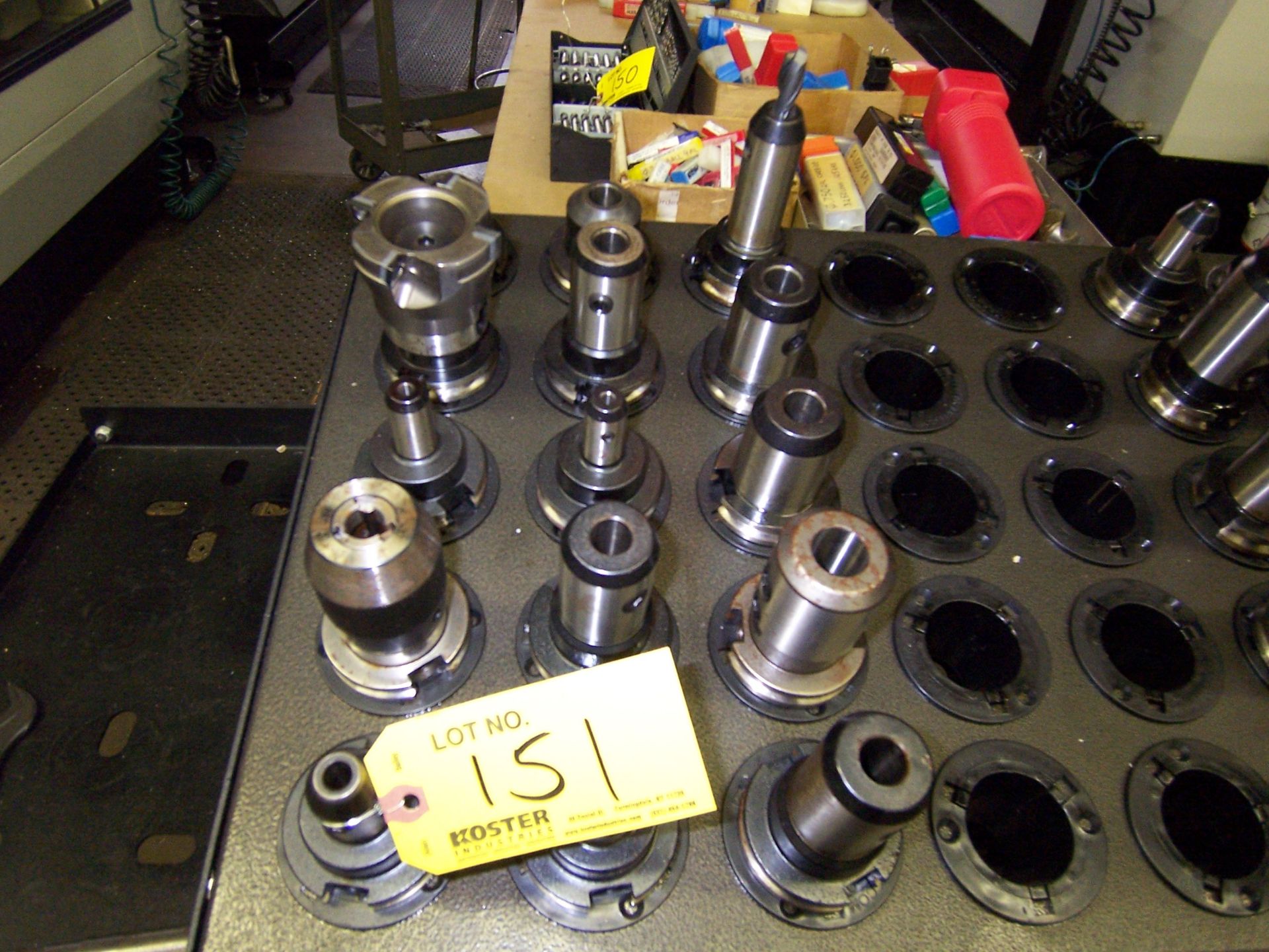 [15] ASSORTED CAT #40 TAPER TOOL HOLDERS