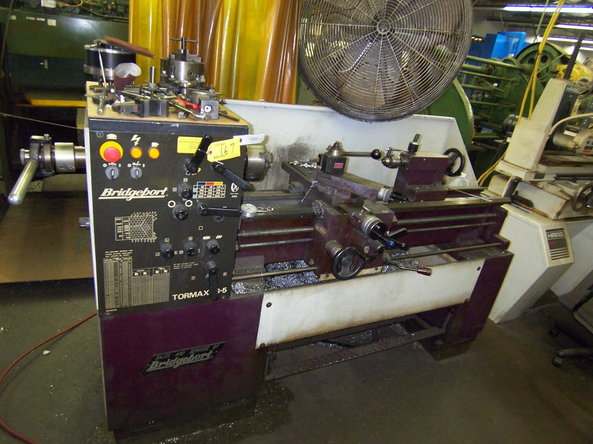 BRIDGEPORT TORMAX 13'' X 42'' 13-5'' LATHE, WITH INCH / METRIC THREADING, 80-2500 RPM SPINDLE - Image 2 of 2