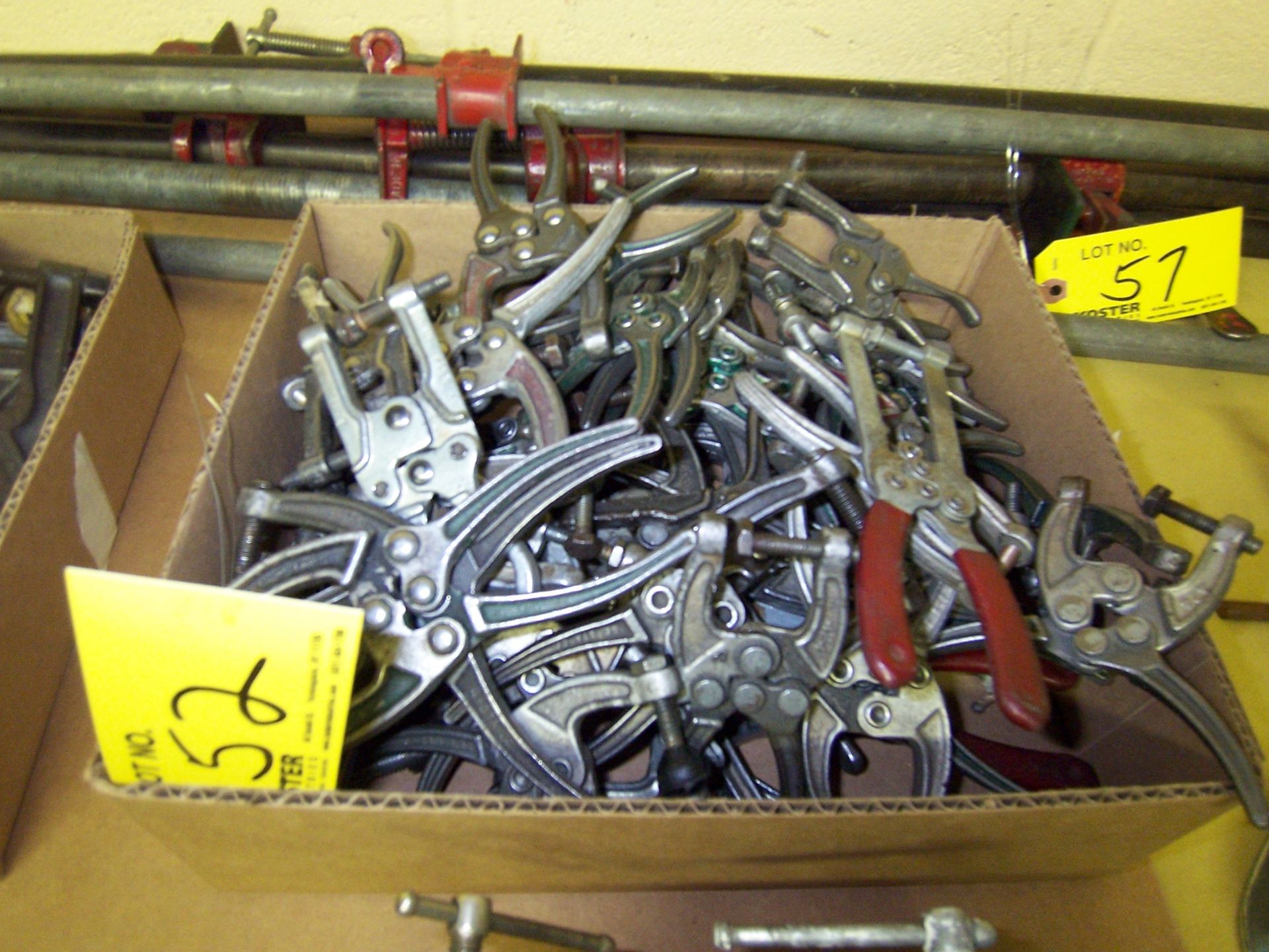 LOT OF ASSORTED WELDING CLAMPS