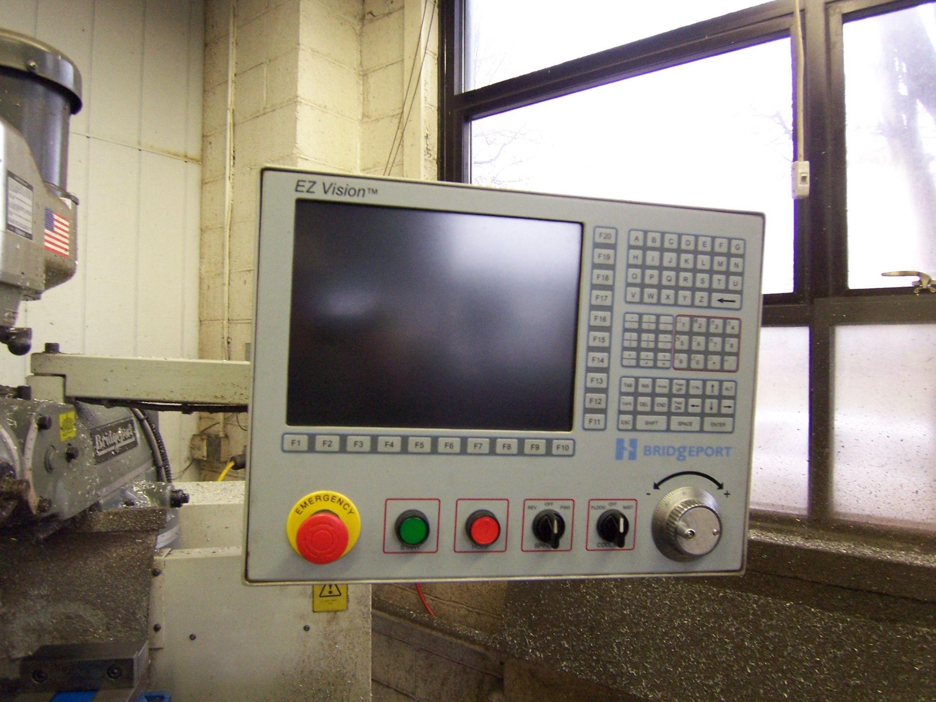 BRIDGEPORT SERIES I 2HP VARI-SPEED VERTICAL MILLING MACHINE, WITH BRIDGEPORT / HARDINGE EZ VISION - Image 3 of 4