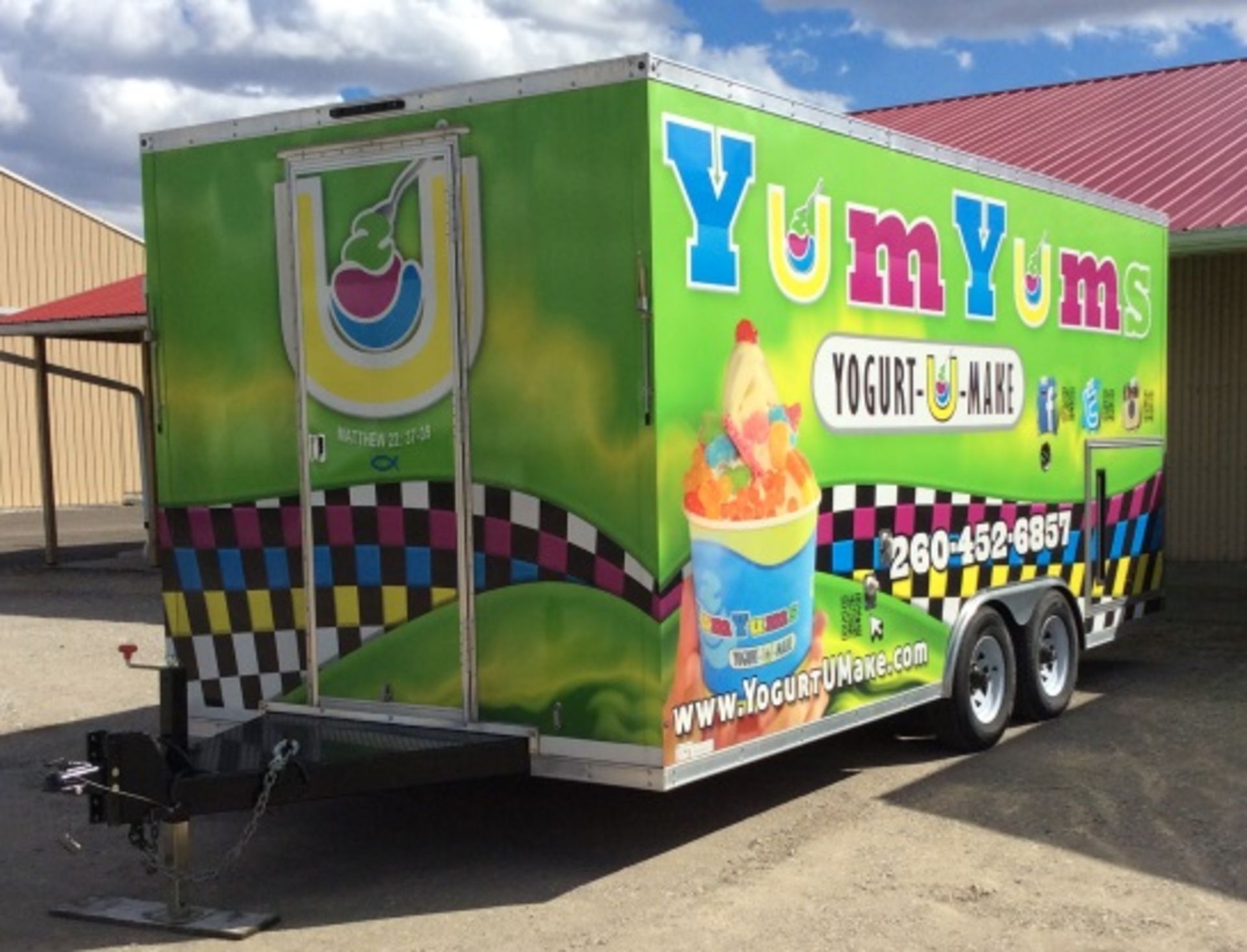 Fully Equipped Frozen Yogurt Trailer