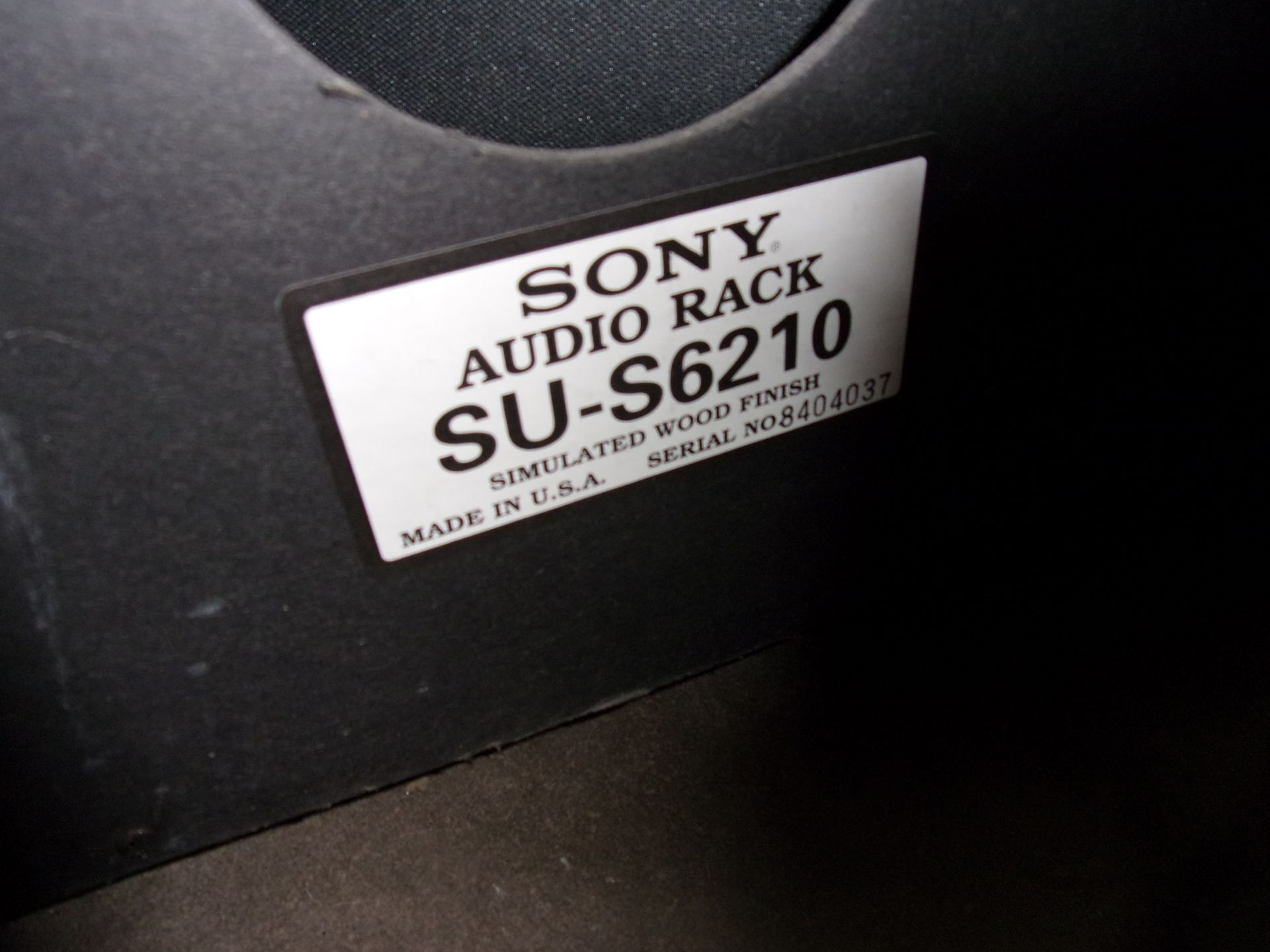 SONY STEREO & RACK - Image 6 of 7