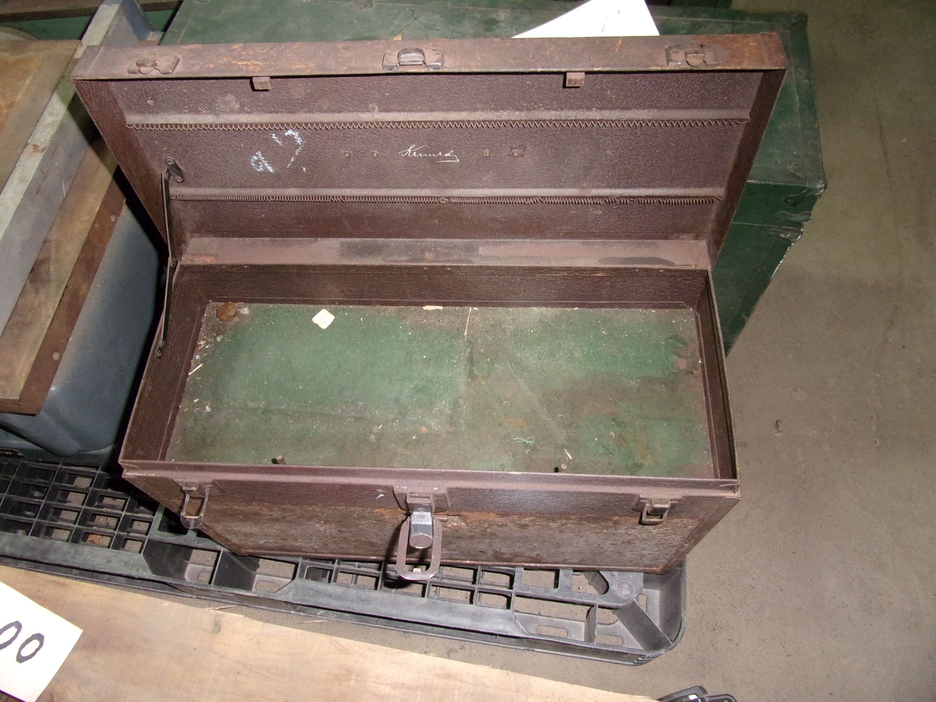 (2) EMPTY, VINTAGE MACHINIST TOOL BOXES - Bild 2 aus 3