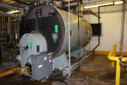 BULK BID BOILER SYSTEM INCLUDES LOTS 131-133 Johnston Boiler, S/N S-4438, with 71" H X39" W Feed