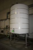 2006 Aprox. 1,800 Gal. Dome-Top/Cone-Bottom Insulated S/S Tank, with Prop Style, Top Mount,