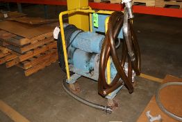 WCB 5 hp Positive Displacement Pump, Size 30 with Reeves Drive, Mounted on Skid with Casters, S/N