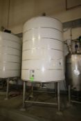 2006 Aprox. 1,800 Gal. Dome-Top/Cone-Bottom Insulated S/S Tank, with Prop Style, Top Mount,