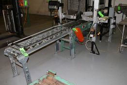 Roach 40" Long x 10" Wide Power Case Conveyor with 3 hp Drive, and 58" Long x 16 1/2" Wide Skate