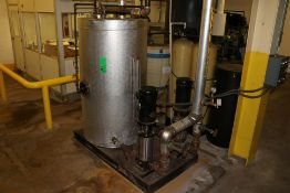 71"HX39"W Boiler Feed Tank with (2) Condensor Pumps On A Skid