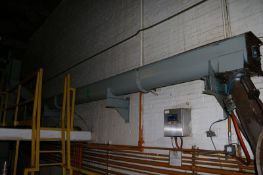 S/S Auger Conveyor, Aprox. 25ft., Runs from Grandulizer to Weigh Hopper