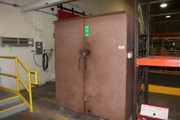 Welding Box with Contents, Double-Door with Electrical Installed, Contents Include Misc. Tools,