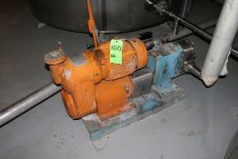Waushaw M/N 130 Positive Displacement Pump with Reeves 1710 RPM Drive, 230/460 Volt, 3 Phase