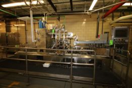 BULK BID: 4-LANE TUB FILLING AND PACKAGING LINE, INCLUDING 4-LANE FILLER, QUALITY CONTROL STATION,