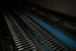 Aprox. 150 ft. L x 18" W Hytrol Case Conveyor, Includes Incline and Decline Power Conveyor Sections,
