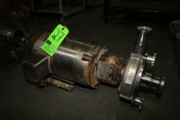 Fristam 7.5 hp Centrifugal Pump, S/N FPX3532981180, 2 1/2" x 3" S/S Clamp Type Head