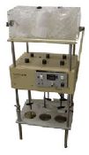 Vankel Dissolution Tester.  All components powers up and spin smoothly.  Platform lifts up and