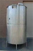 1000 gallon stainless steel liquid storage and mixing tank with bottom center discharge***CPPS***