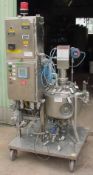 Precision Stainless 10 Gallon Pilot Plant Reactor, S/N 980111, 316L S/S, Unit rated 75/FV @ 350 F.
