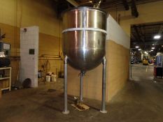 Approx.. 500 Gal. S/S Kettle/Tank with Filter Housing Insert, 2" Clamp Type Valve and Approx.. 50" H