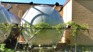 Walker 8,000 Gallon S/S Mixing Tank, S/N 870-4804, Dimensions: 136? diameter x 15 feet tall (Located