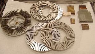 INCOMPLETE 4-7 Tooling Set for semi-auto capsule filler with the following: - 2 Capsule Ring