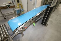 Marchant Schmidt Aprox. 10 ft. L x 24" W S/S Power Belt Conveyor, ID #7263001 with .75 hp SEW Drive,